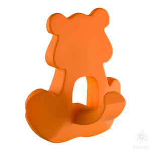 458032ST08 Ручка кнопка детская, медведь оранжевый 32 мм