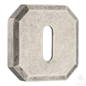 9160 MP14 ROOM ROSETTE Накладка с овальным отверстием для ключа, старое серебро (комплект 2 шт)