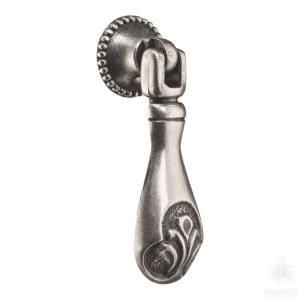 15.409.02.16 Ручка капля, старое серебро