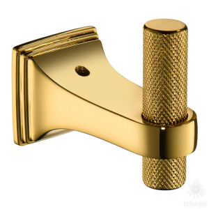 1014 001 GL Крючок мебельный, глянцевое золото