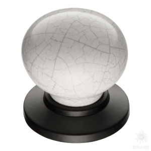 3005-85-000-08 Ручка кнопка керамика, паутинка/чёрный