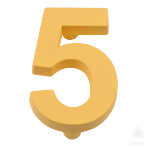 3019.0005.709 Ручка кнопка детская цифра 5, желтый