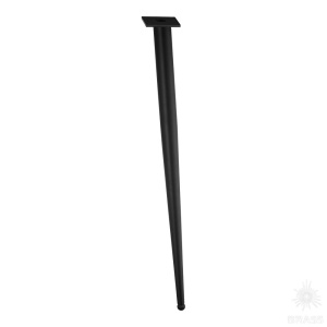 1180 0710 Matt Black Опора мебельная BONE, чёрный 710 мм