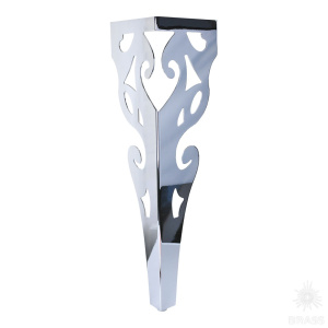 KMA-2001-0710-A01 Опора мебельная резная, глянцевый хром