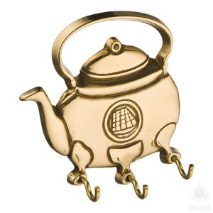 00093 Крючок чайник, латунь