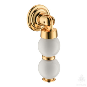 2235-69-000 Ручка капля, глянцевое золото/белый