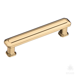 1101 096MP11 Ручка скоба, глянцевое золото 96 мм