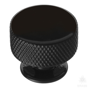 1820 Shiny Black Ручка кнопка, глянцевый чёрный