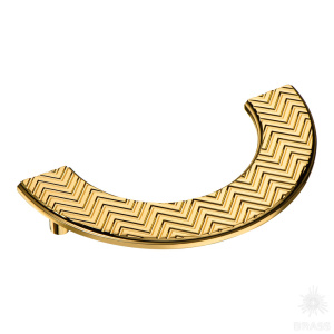 1198 128MP11 Ручка скоба, глянцевое золото 128 мм