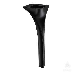 2399 0210 Matt Black Опора мебельная CRUZ ELIT, чёрный 210 мм