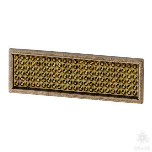 7167.0064.002.088 Ручка скоба с кристаллами Swarovski, старая бронза 64 мм