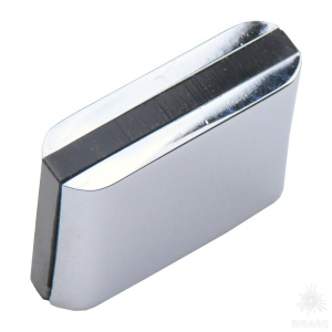 429025MP02PL16 Ручка кнопка, глянцевый хром/чёрный