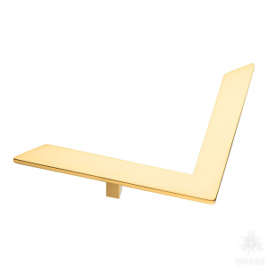 10185-003-30 Ручка скоба, глянцевое золото