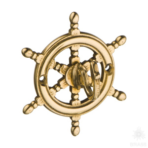 00088 Крючок "Штурвал", латунь