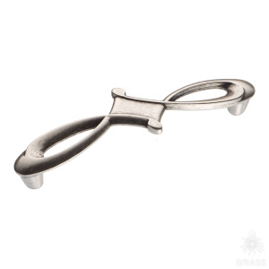 15.172.128.16 Ручка скоба современная классика, старое серебро 128 мм