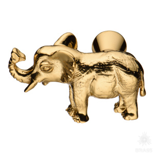 07121-003-L Ручка кнопка, глянцевое золото