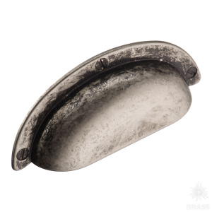 15.284.64.05 Ручка раковина, античное серебро 64 мм