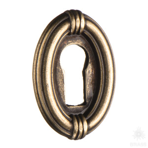 6724.0032.002 Ключевина декоративная врезная, старая бронза