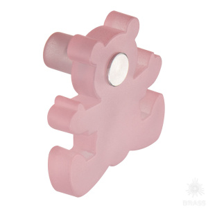 3017.0050.021.189 Ручка кнопка детская, мишка розовый