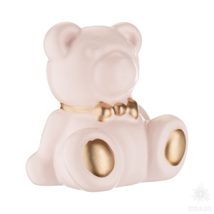 5203 Т1-PG Teddy Ручка кнопка Мишка, пудра/золото