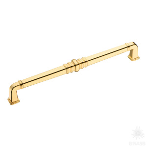 KT 012.224.19 Ручка скоба, глянцевое золото 224 мм