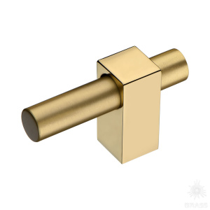 8954 0008 GL-BB Ручка кнопка, глянцевое золото/матовое золото