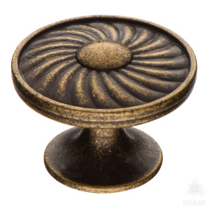 PAPATYA-40 Ручка кнопка современная классика, старая бронза