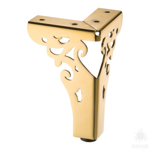 KAX-4626-0110-A09 Опора мебельная резная, глянцевое золото