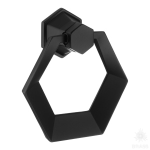 912-Matt Black Ручка кольцо, чёрный 