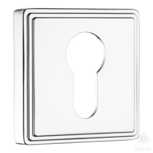 RO17Y CR ROSET Накладка с цилиндрическим отверстием для ключа, глянцевый хром