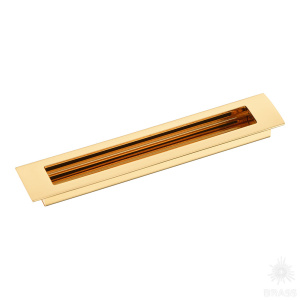 1229 160MP11 Ручка врезная, глянцевое золото 160 мм