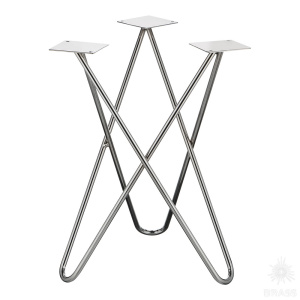 ESA-300 Chrome H 400 mm Опора мебельная, глянцевый хром