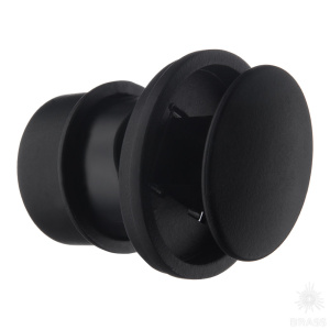 1360 Matt Black Ручка кнопка, чёрный 