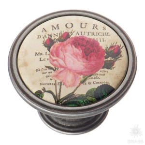 550PT32 Ручка кнопка — AMOUR, старое серебро