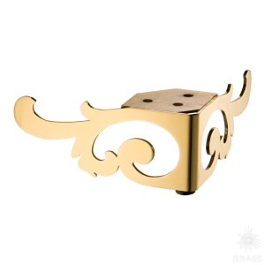 KAX-4605-0065-A09 Опора мебельная резная, глянцевое золото