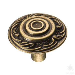 15.306.02.12 Ручка кнопка классика, античная бронза