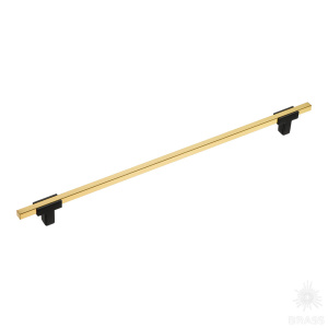 778-320-Matt Black-Matt Gold Ручка рейлинг, чёрный/сатинированное золото 320 мм