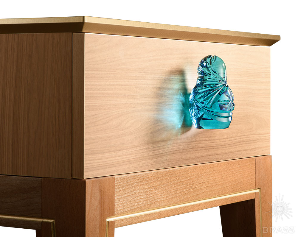 9491 Ручка "Матрёшка" Хрусталь, серия "Вдохновлённые Россией", Бирюза  