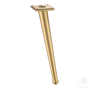 1180 0250 Gold Varak Опора мебельная BONE, матовое золото 250 мм