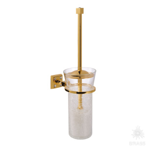 3504-72-003 Ёршик, латунь с кристаллами Swarovski, глянцевое золото