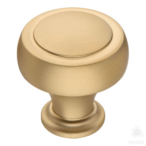 1915 0032 GB Ручка кнопка, матовая латунь