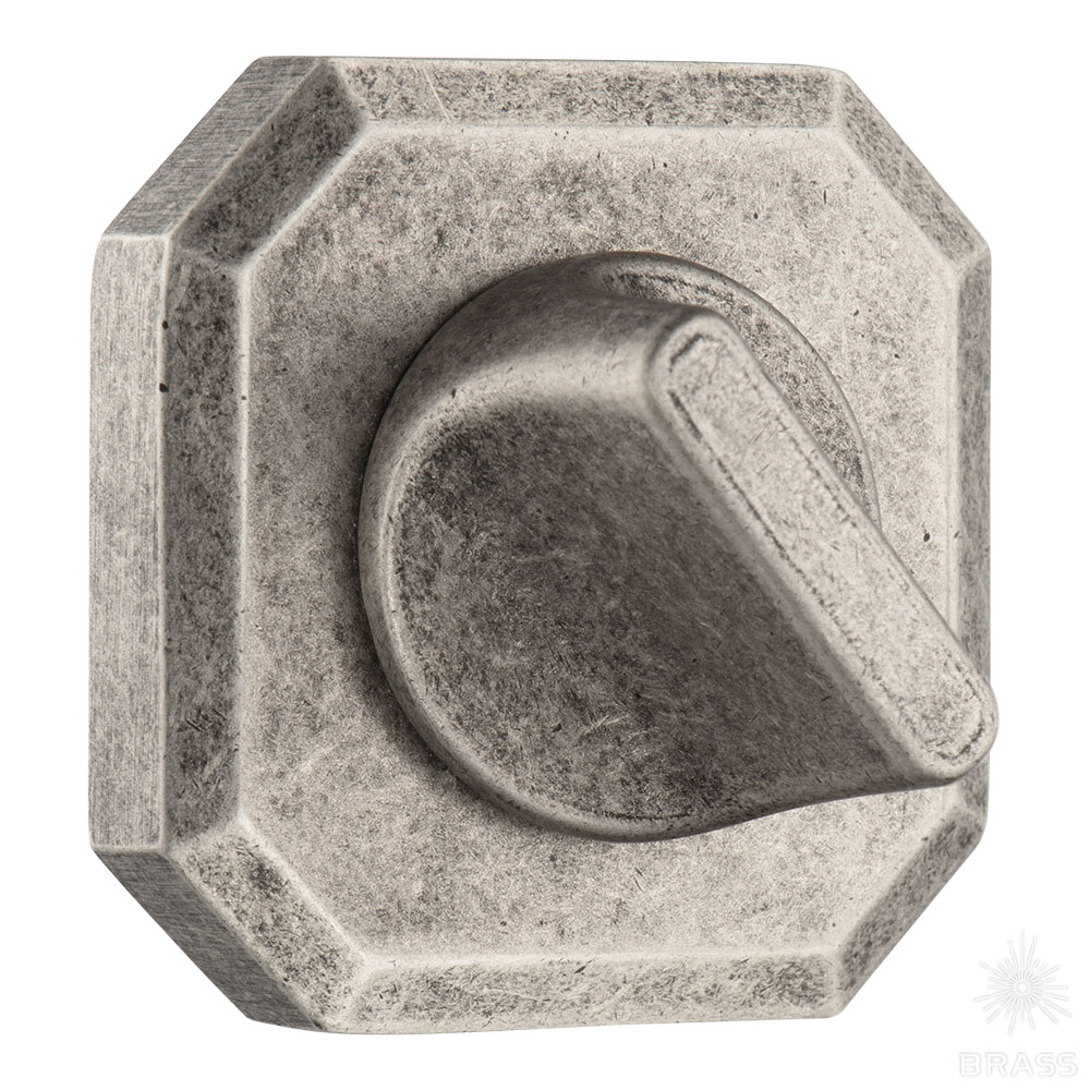 9162 MP14 WC ROSETTE Накладка с поворотной кнопкой, старое серебро (комплект 2 шт)