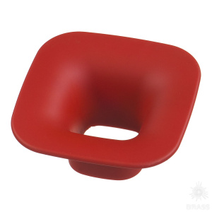 489032ST09 Ручка кнопка детская, квадрат красный 32 мм