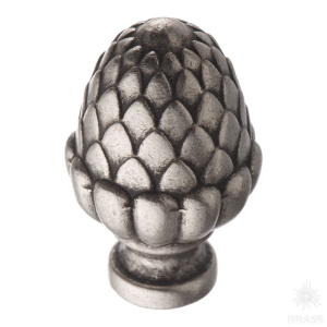 15.356.00.16 Ручка кнопка современная классика, старое серебро