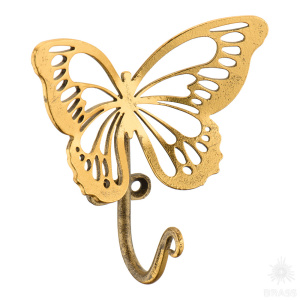 79055-Бр Крючок "Бабочка Эир" M (Амбер(Бр)) Бронза