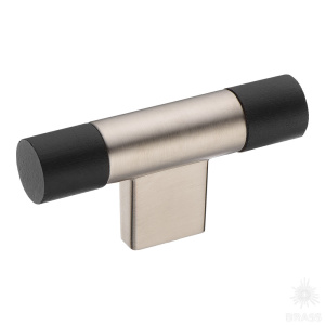 9400-346 Ручка кнопка, чёрный/никель