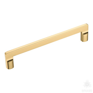 9393 0160 GL Ручка скоба, глянцевое золото 160 мм