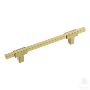 778-128-Champagne Gold Ручка рейлинг, матовая латунь 128 мм