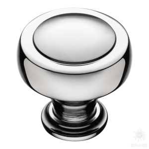 1915 0032 CR Ручка кнопка, глянцевый хром