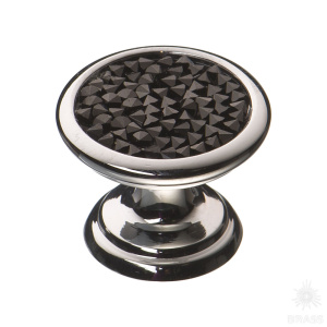 07150-520 Ручка кнопка c кристаллами Swarovski, глянцевый хром